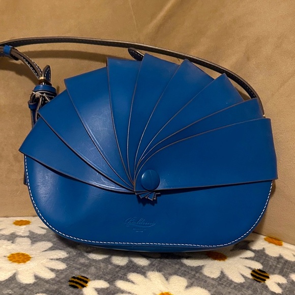 BOLDRINI SELLERIA Chic Blue mare Women's Leather Crossbody Bag - Picture 6 of 9